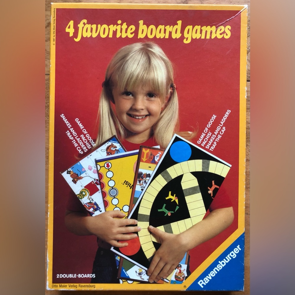 Vintage Ravensburger Four Favorite Board Games - 1982
